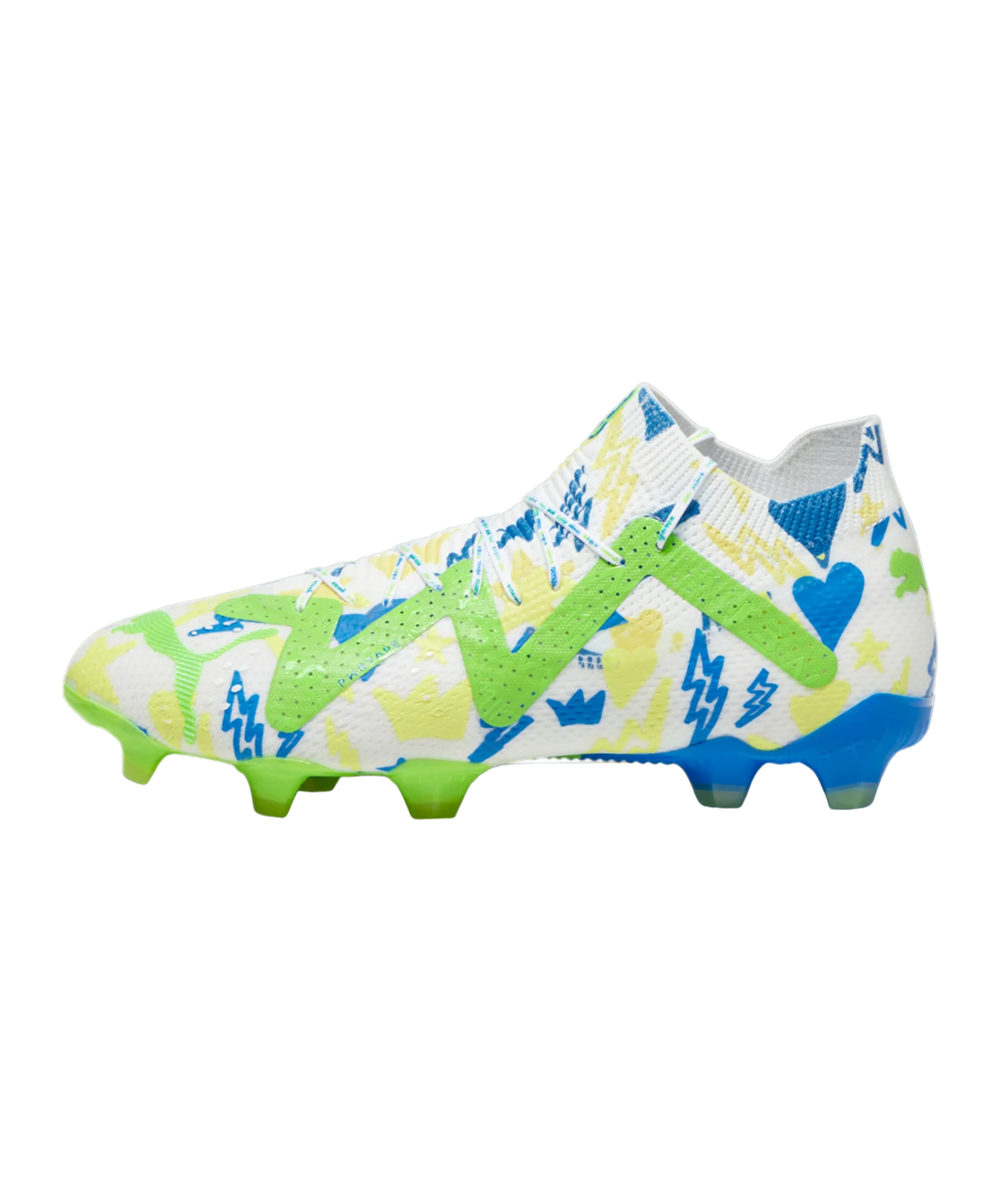 PUMA FUTURE Ultimate FG/AG NJr Weiss Blau F01