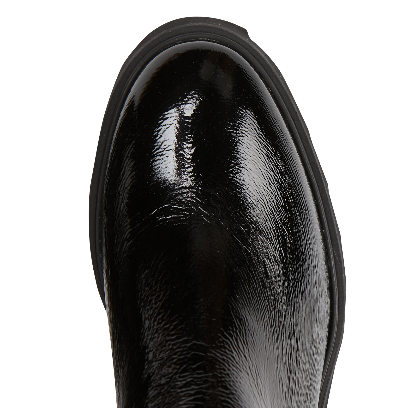 LISON - Bottines en cuir verni | Noir