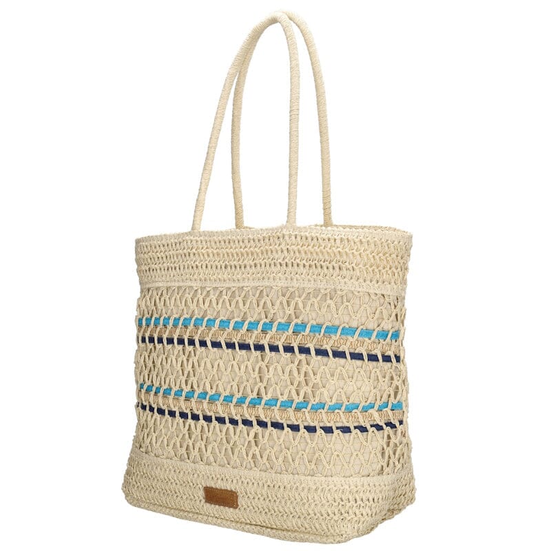 PE Florence Natural Live Shopper Licht Natuur Turquoise