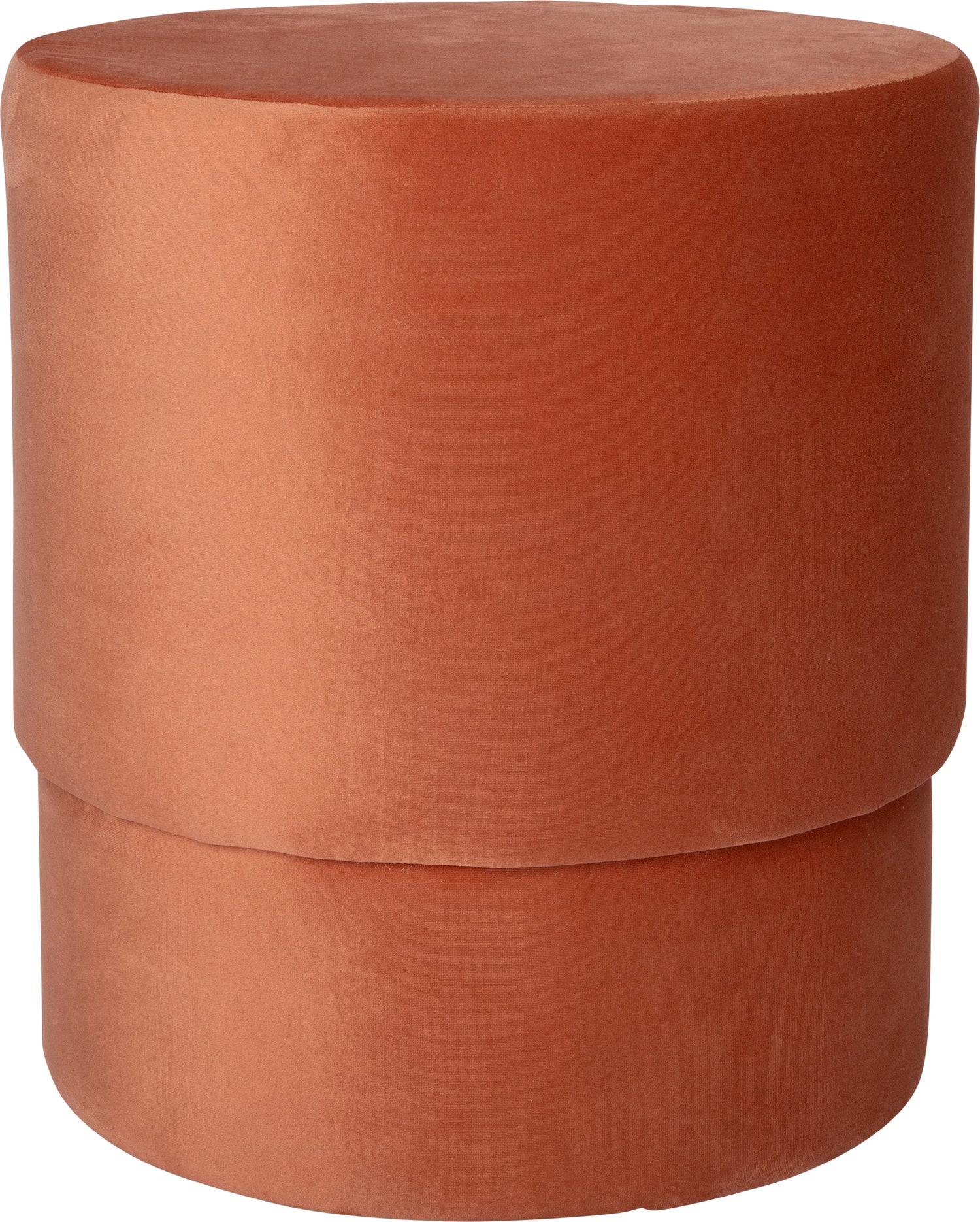 Intratuin poef Ryden oranje D 40 H 45 cm