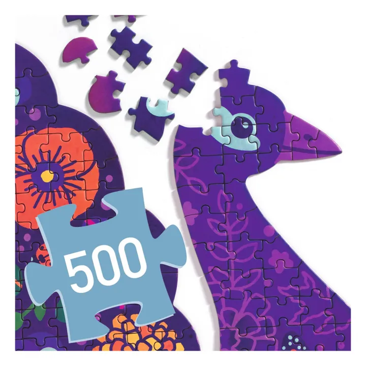 Djeco Puzzle Peacock - 500 pièces