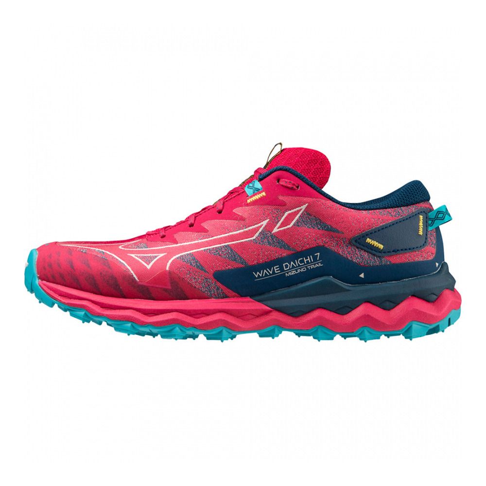 Mizuno WAVE DAICHI 7 - Chaussures trail Femme jazzy/bluebird/blueopal