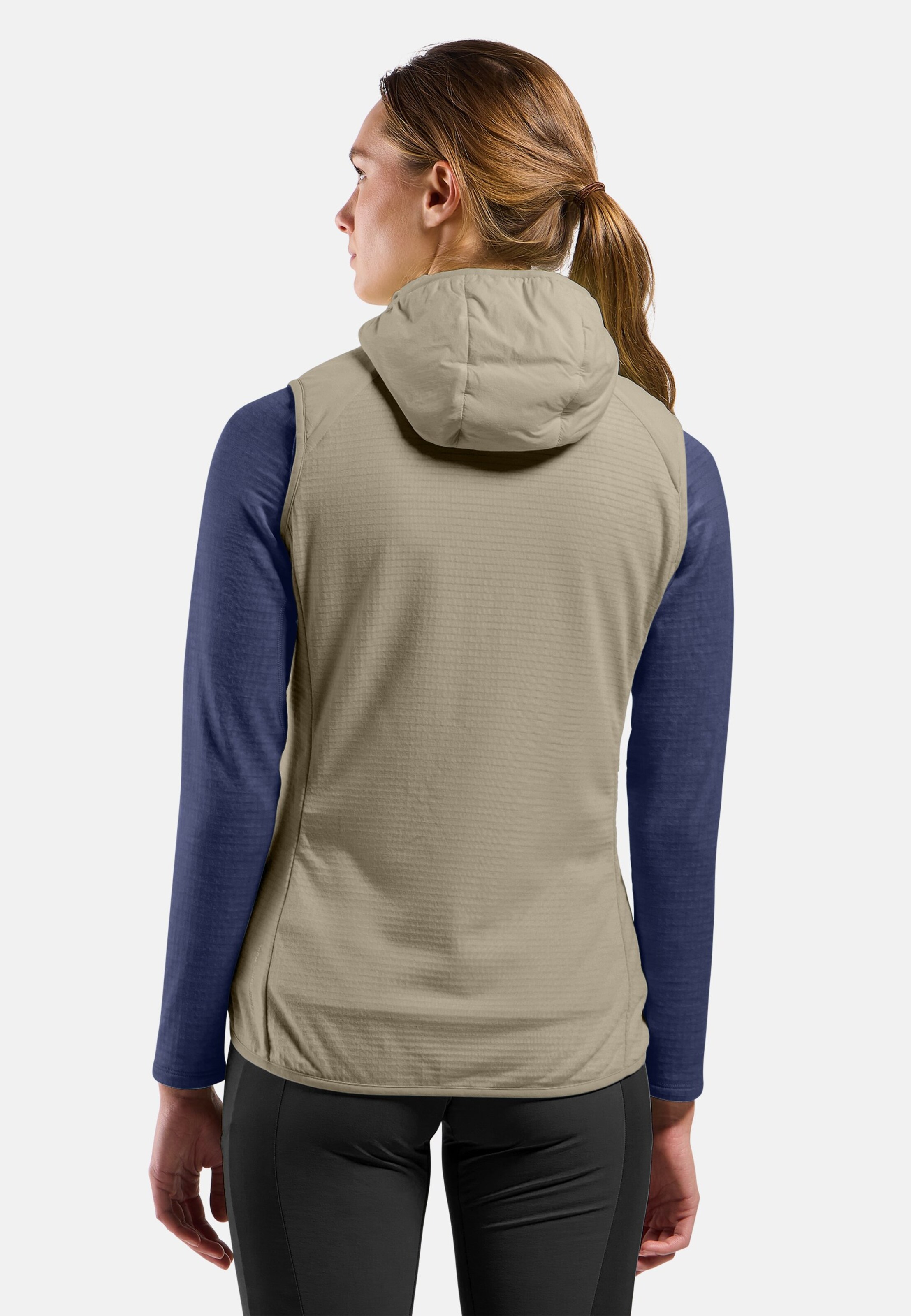 Isolierte Ascent Hybridweste mit Wolle in agate gray