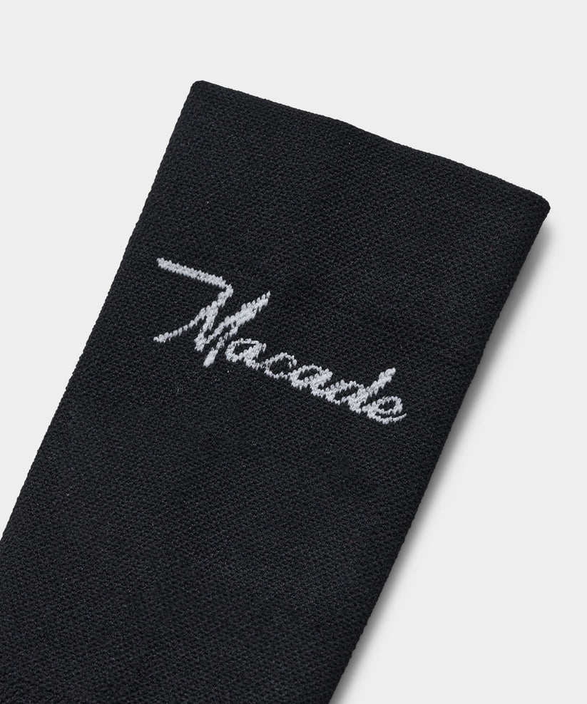 Macade Signature Crew Sock Womens Black