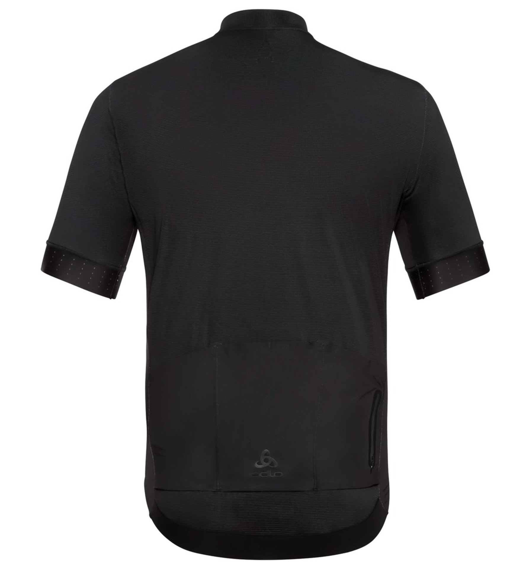 Odlo Zeroweight Full Zip Fietsshirt Korte Mouwen Zwart Heren