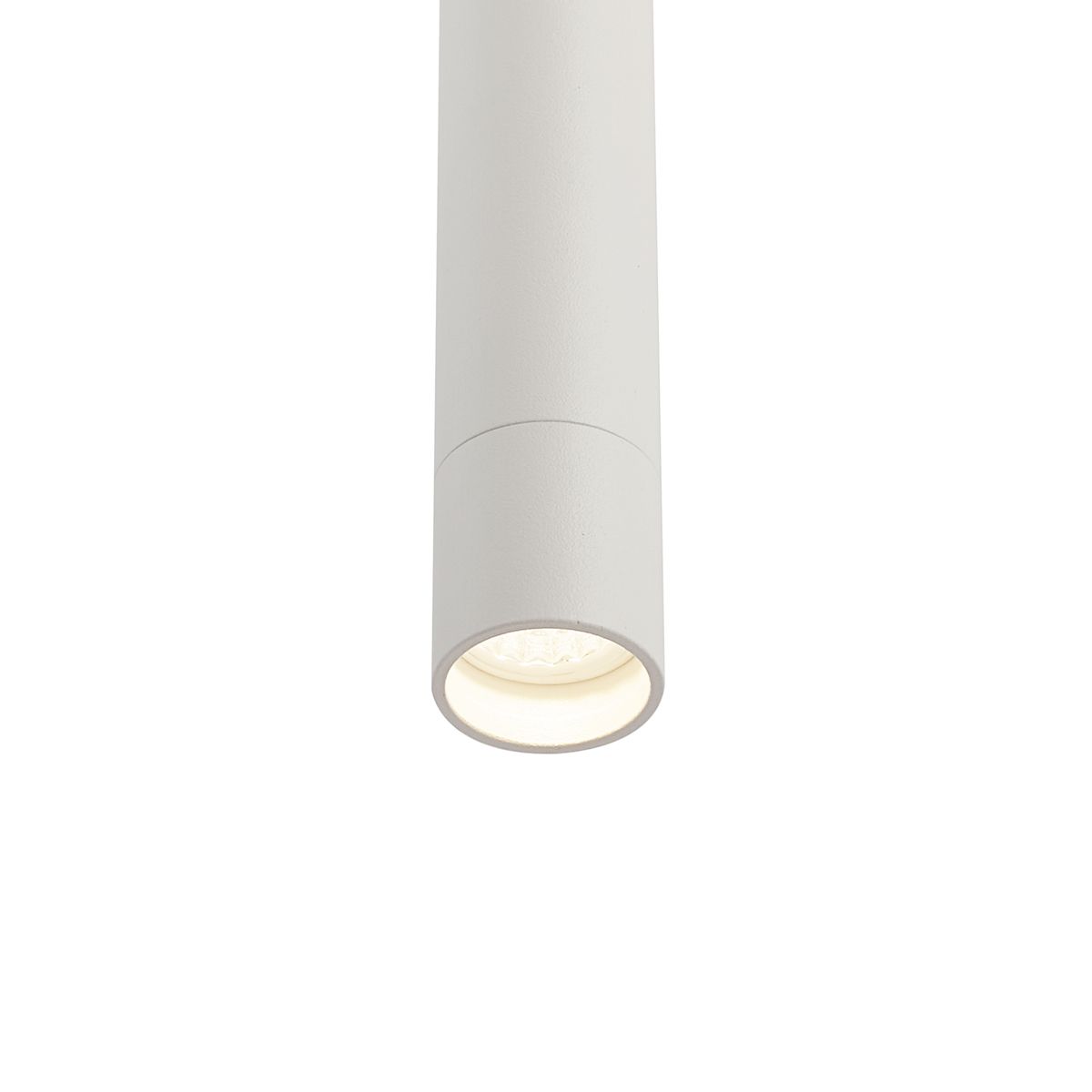 Modern railsysteem met 6 spots en 4 hanglampen wit 1-fase - Slimline Uzzy Keno
