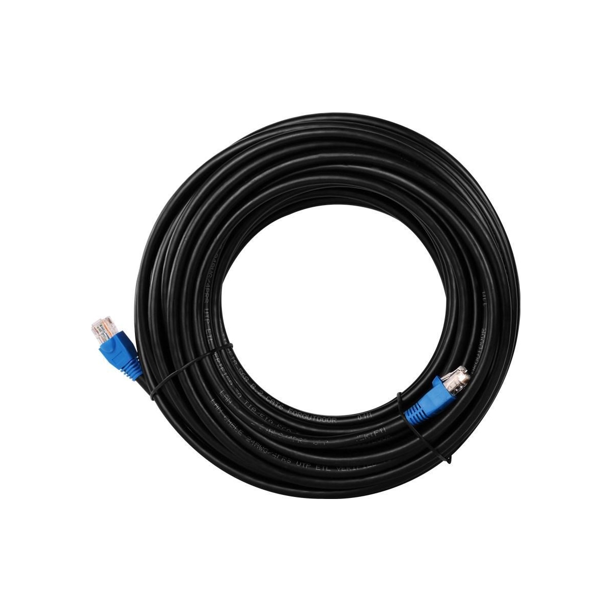 Goobay CAT 6 patchkabel for utendørs ruting, U/UTP, svart