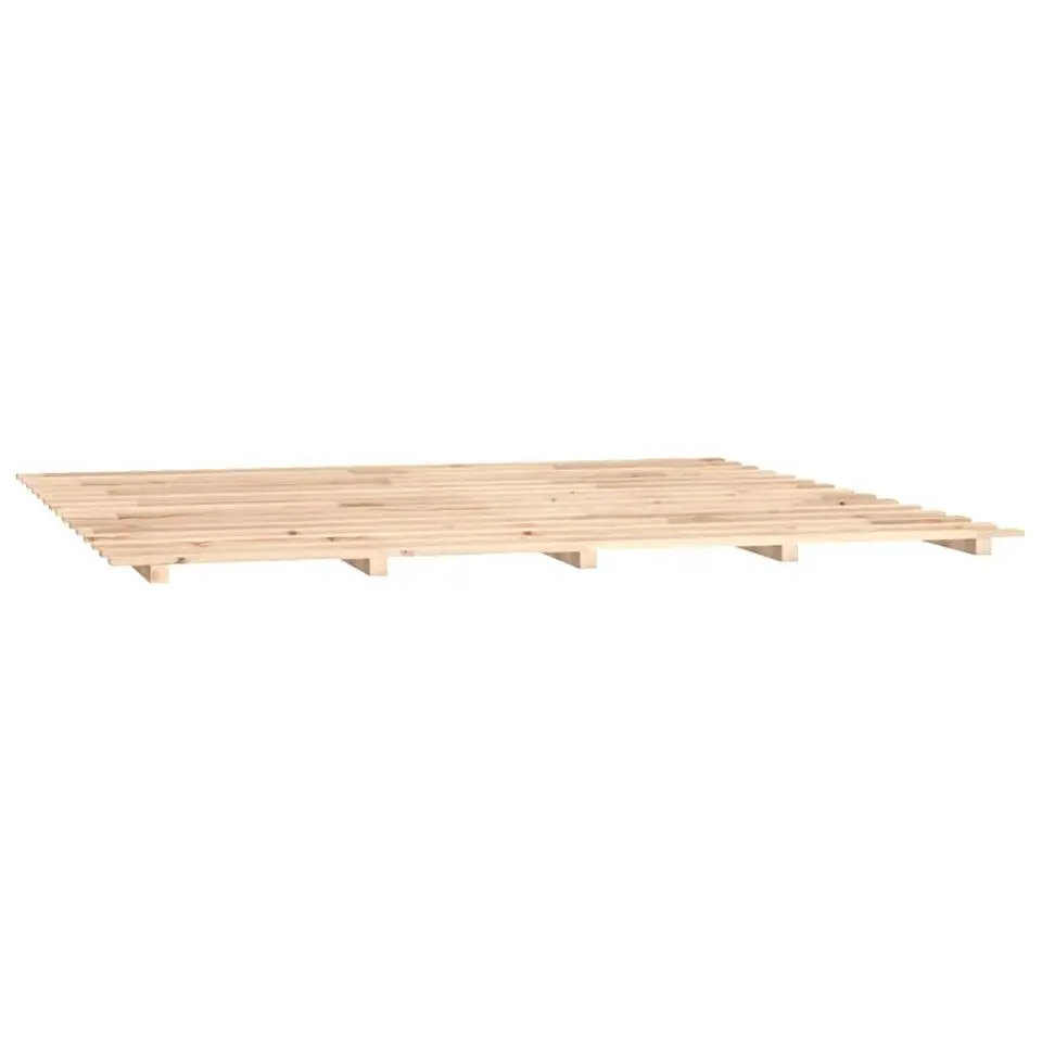 vidaXL - Tweepersoonsbed pallet - Massief grenenhout - 200x200 cm