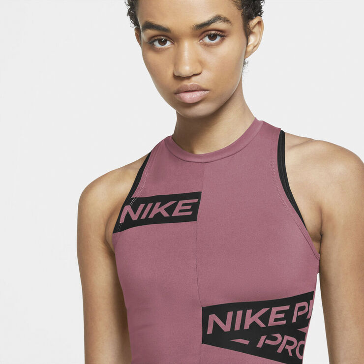 Nike Performance Cropped Traeningstop Pink