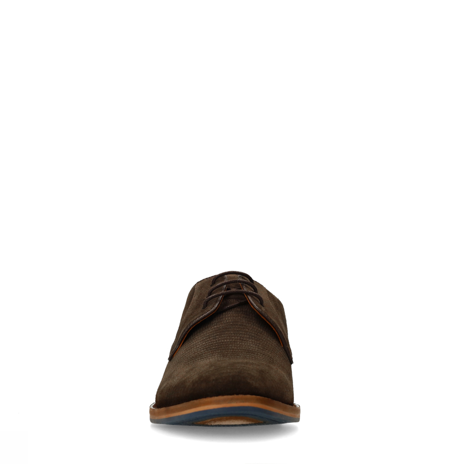 Bruine suède veterschoenen