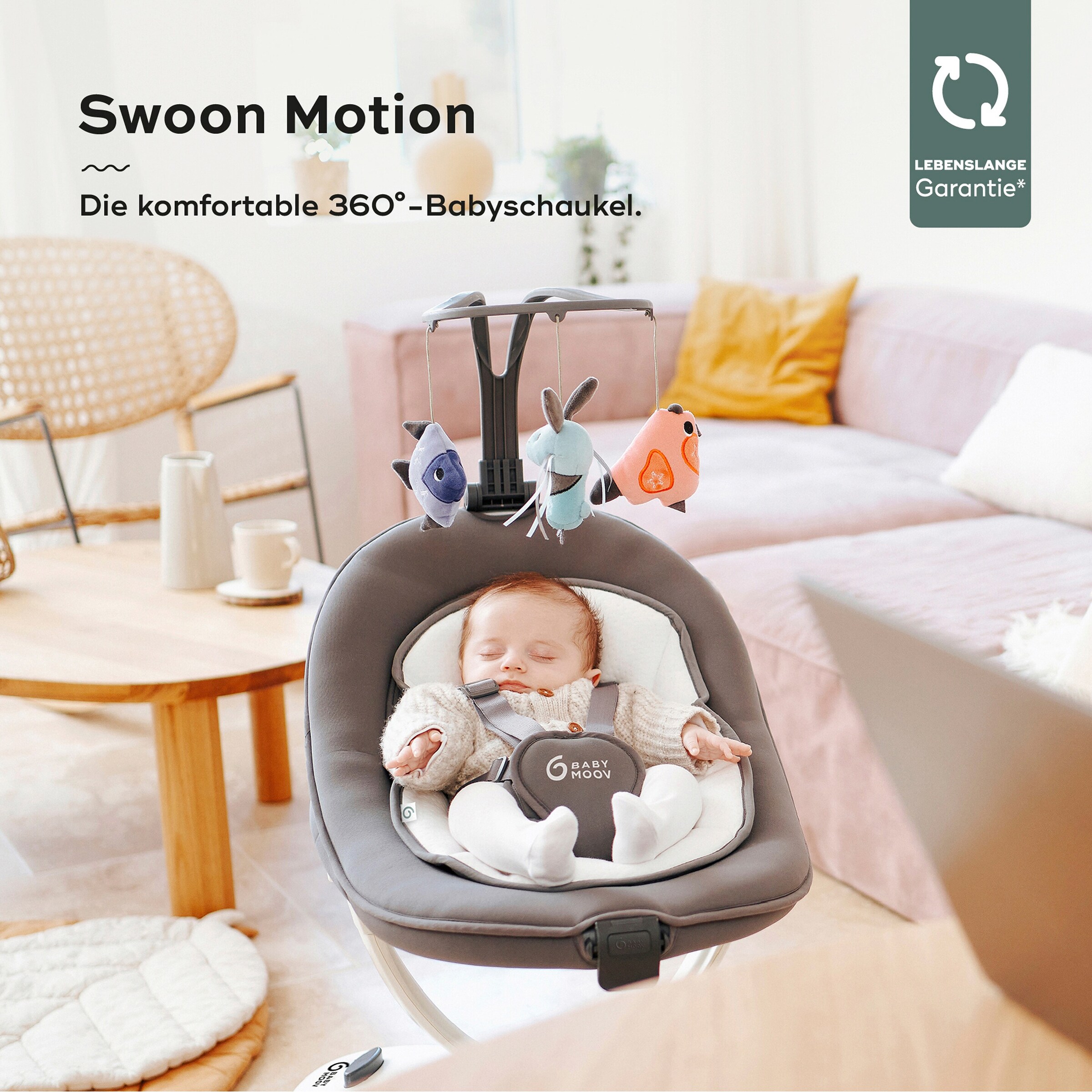Babymoov Babyschaukel Swoon Motion Zinc
