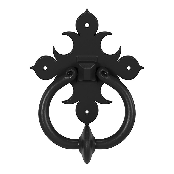 Heurtoir de porte extérieur GoodHome Kilhog noir H.170 mm x l.140 mm