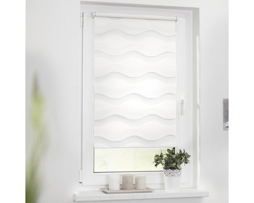 Lichtblick dubbel rolgordijn, zonder boren, wit, 60x150 cm, inclusief klembeugels