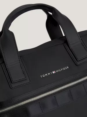 Bolsa para laptop com logotipo em relevo