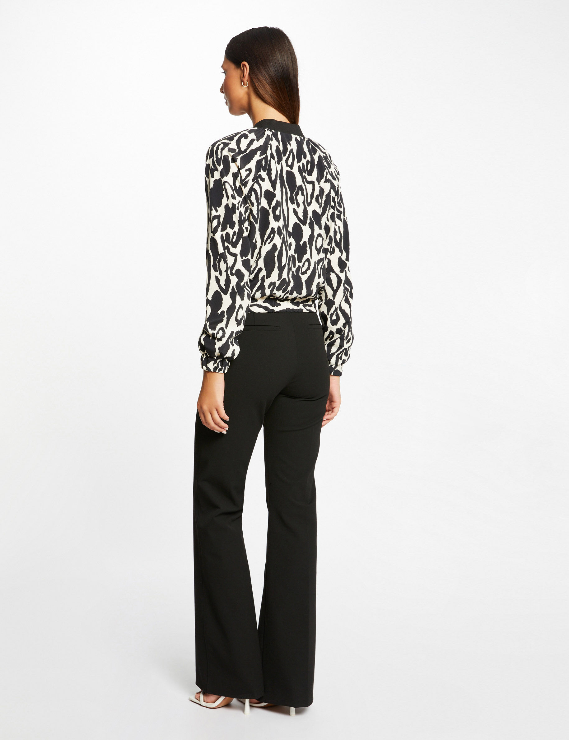 Blouson droit imprimé animalier multico femme - multico