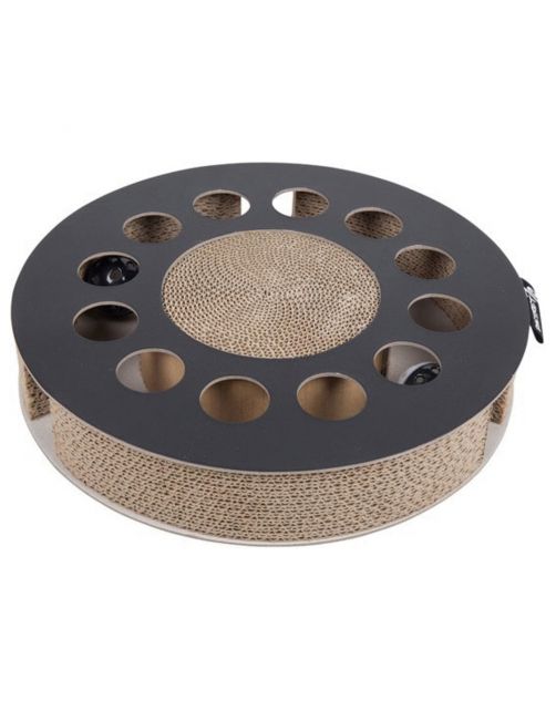 District 70 Whirl - Kattenspeelgoed - 33x33x6 cm Zwart