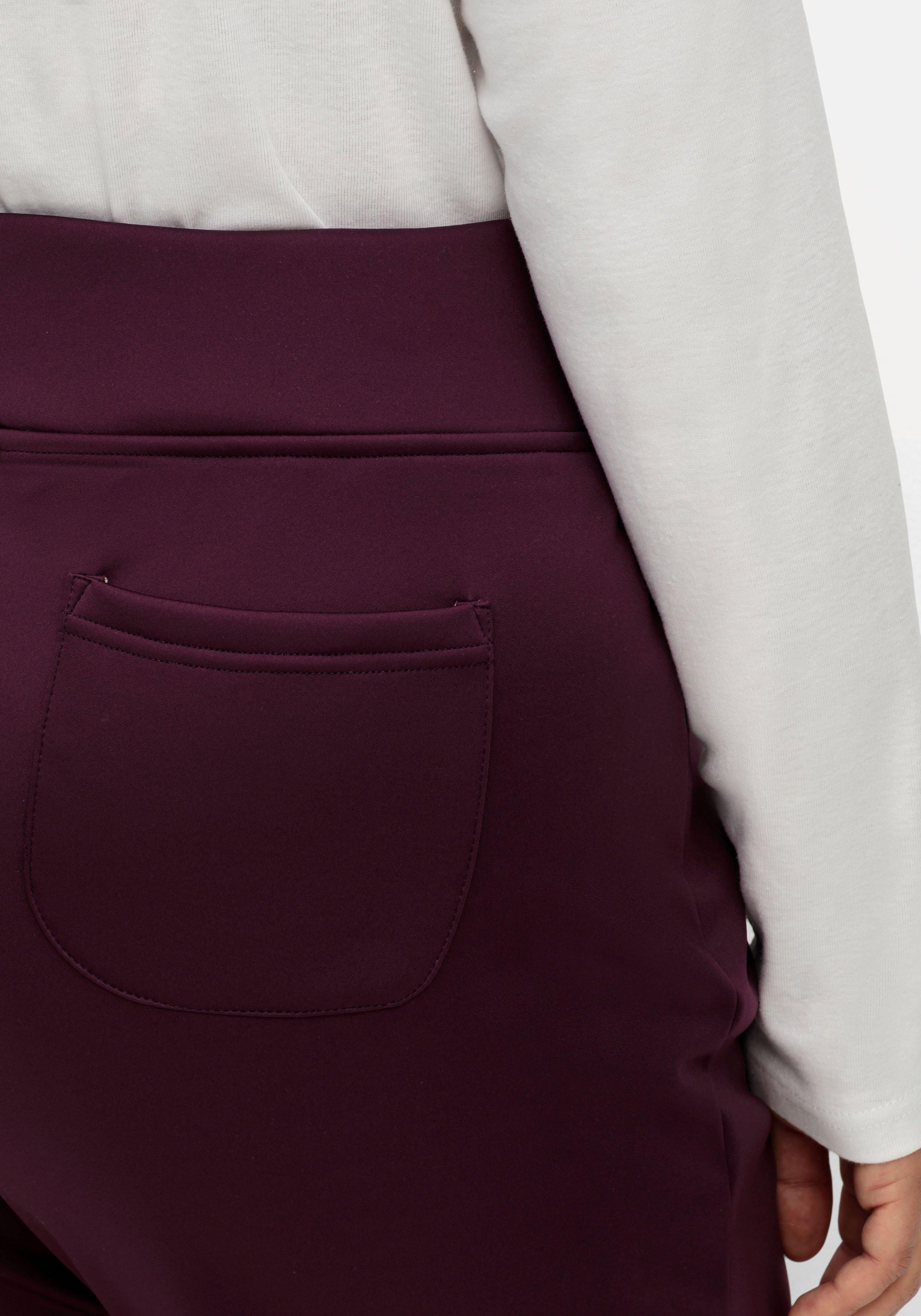 Leicht glänzende Schlupfhose mit Fleece-Innenseite