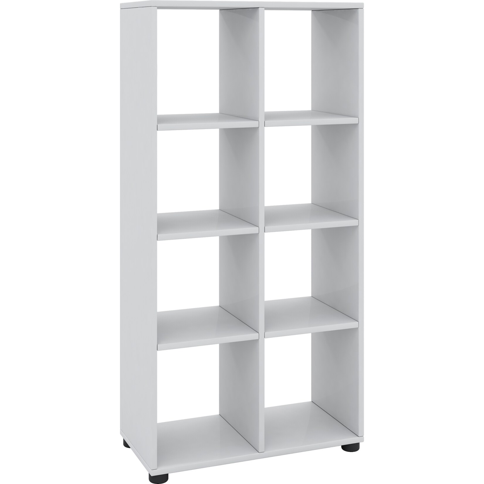 VCM Holz Stand Regal Bücherregal Deko Bücher Standregal Raumteiler Benas-2x4