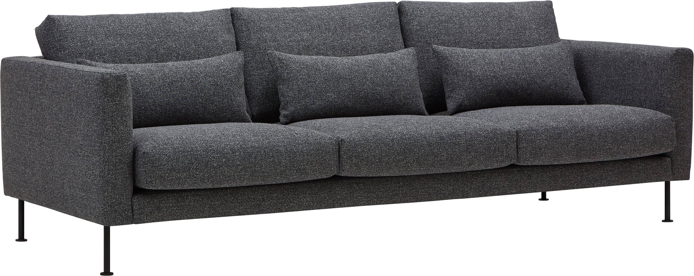 TEM Lager St Hevre Fuss Metall schwarz - Anthrazit / B: 248.0 cm x T: 100.0 cm x H: 84.0 cm