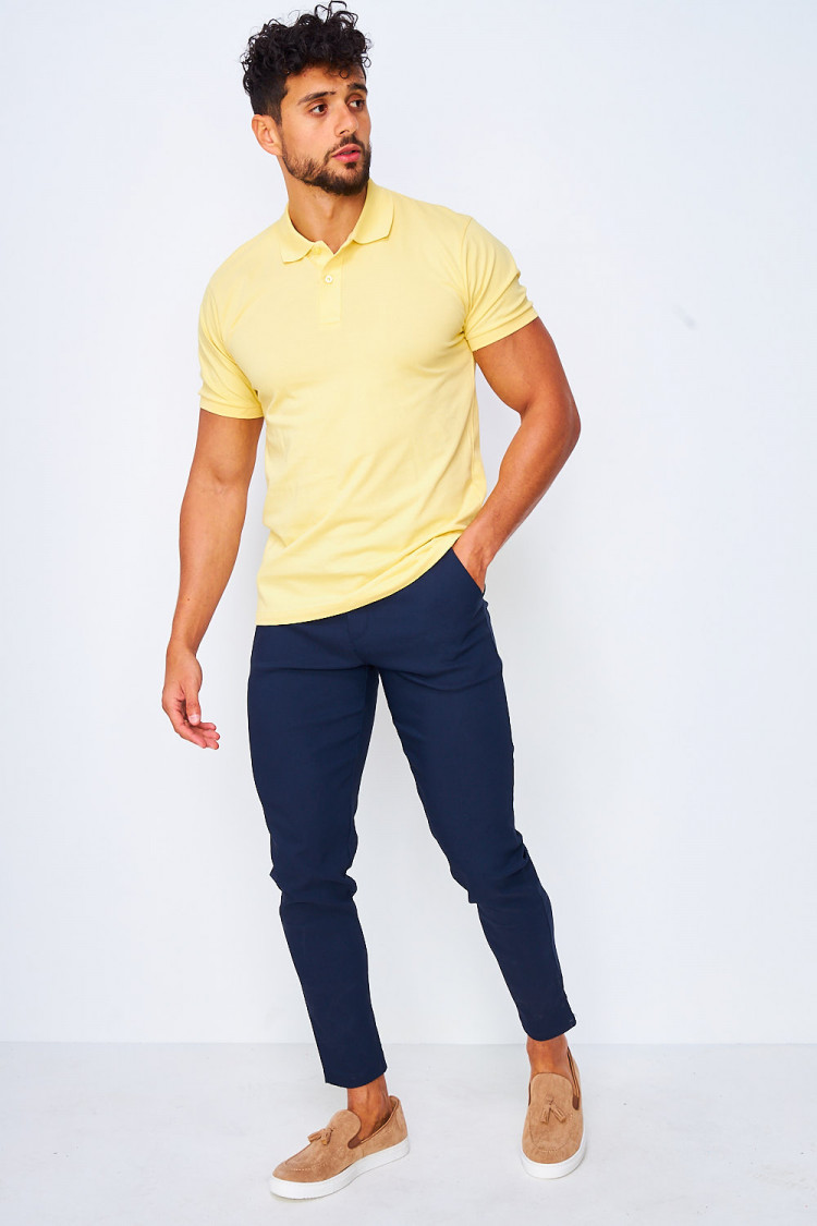 Pantalon chino bleu marine