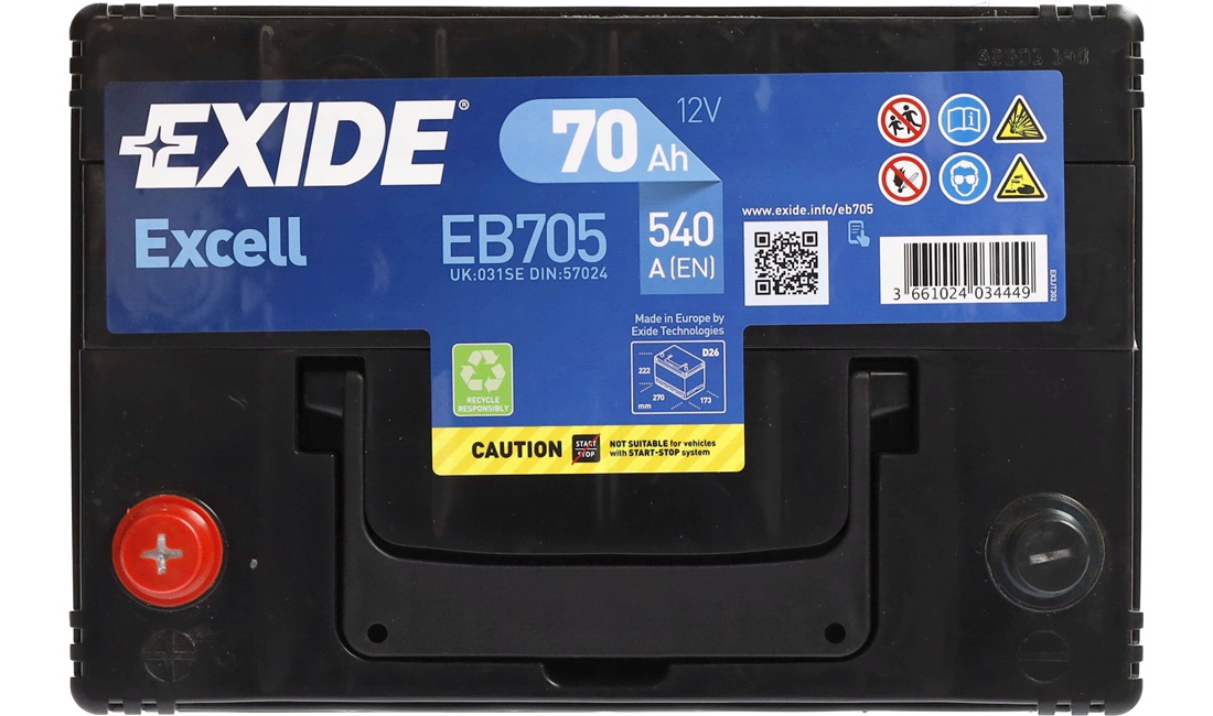 Batteri 12V 70Ah