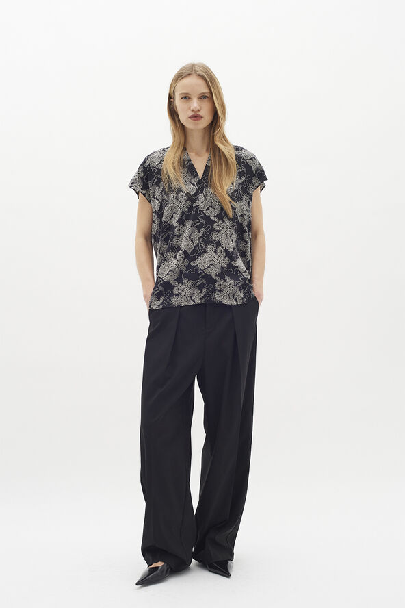 InWear LikoIW Print Top Paisley black/ creme