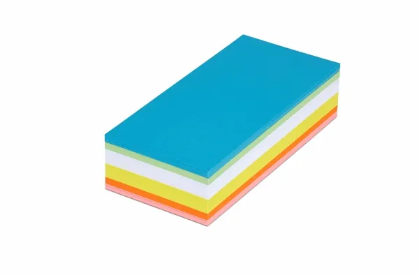 Maul præsentationskort 6394199 Rektangel 20,5 x 9,5 cm Hvid, Gul, Orange, Rød, Grøn, Blå, 250stk (6394199)