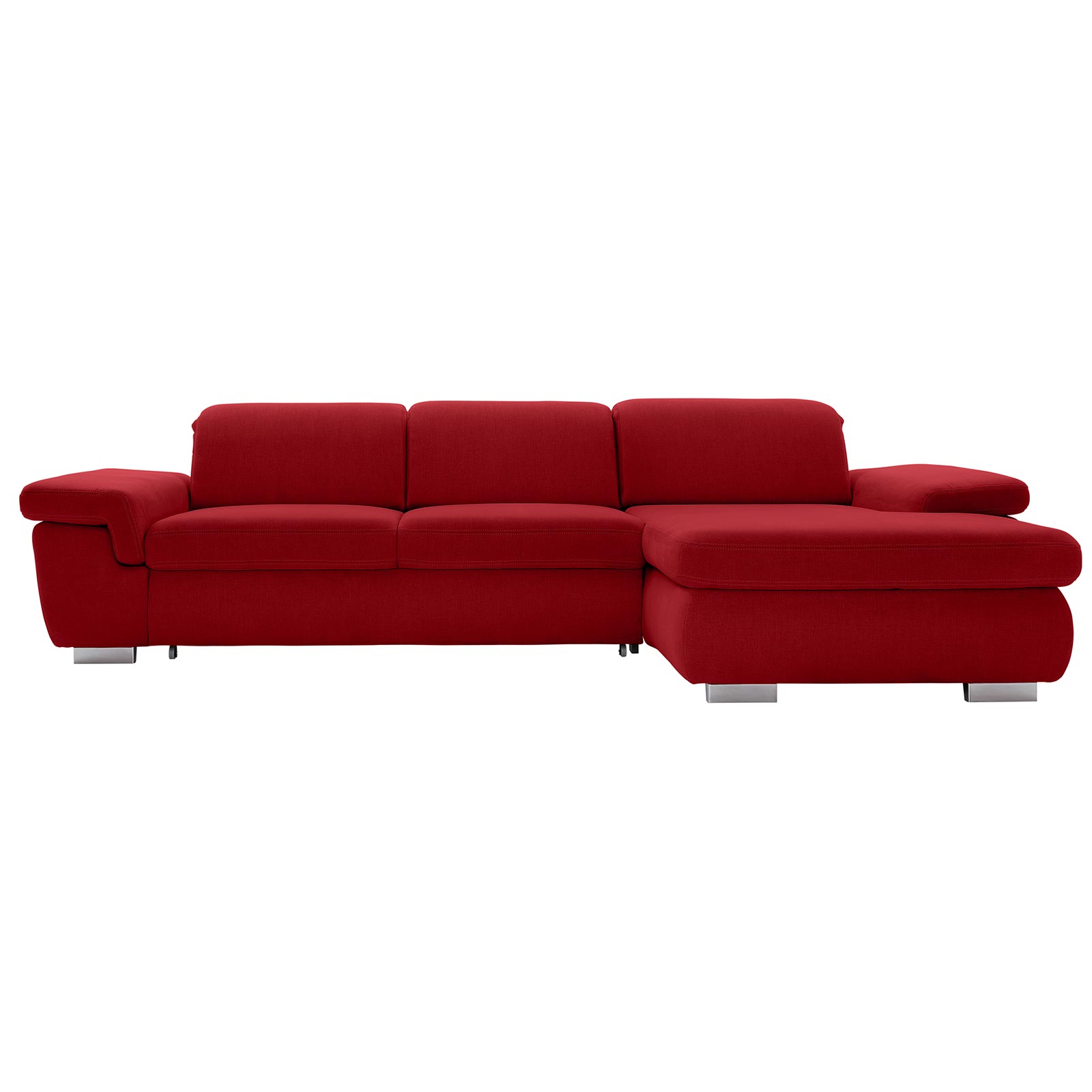 polsterpower Boxspringsofa - Miro bordeaux - Basismodell - Recamiere rechts