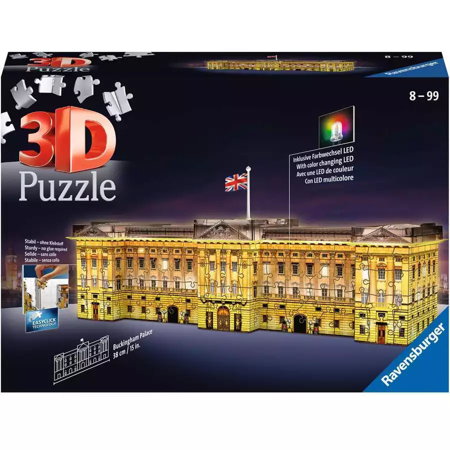 Ravensburger Buckingham Palace bei Nacht bunt
