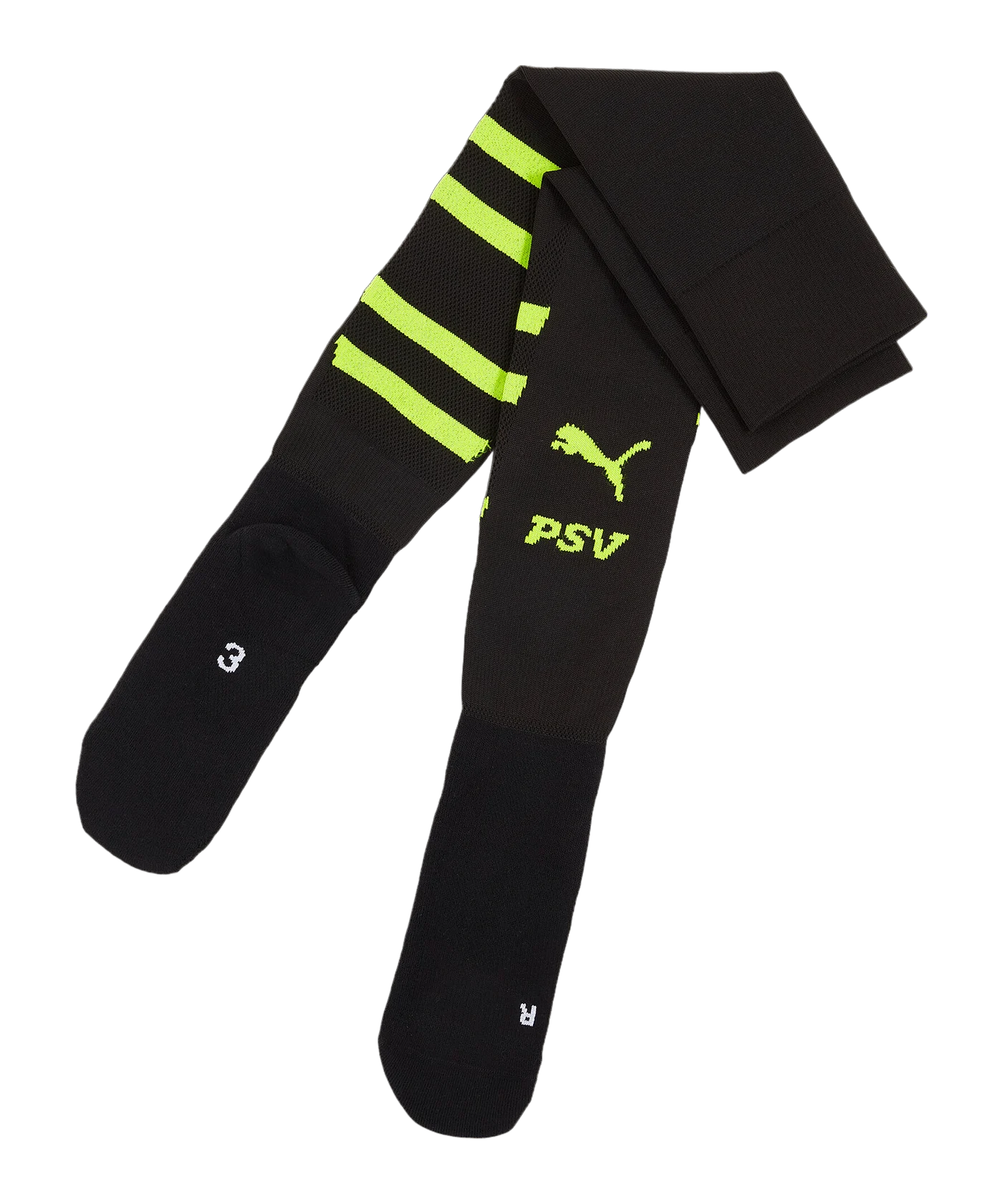 PUMA PSV Eindhoven Strumpfstutzen Away 2024/2025 Schwarz F02