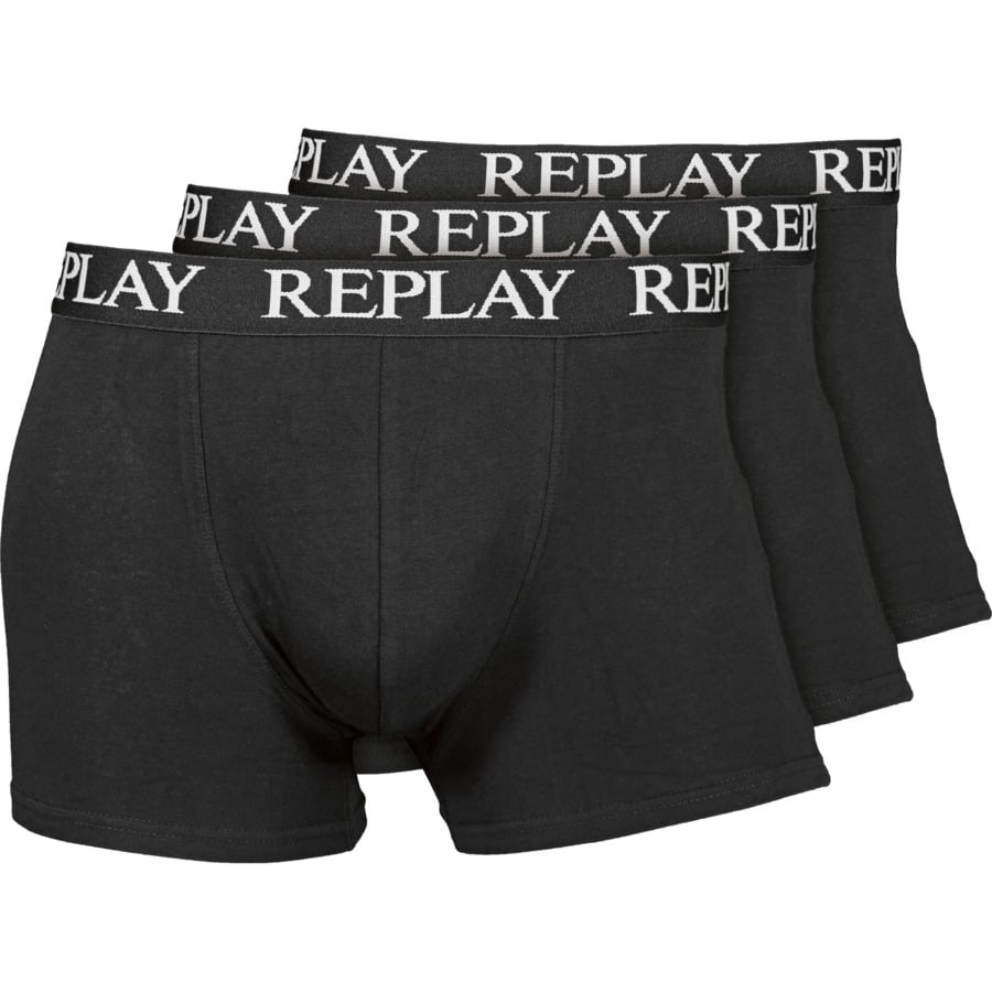 Replay Herren-Boxershorts, navy, 3 Stück