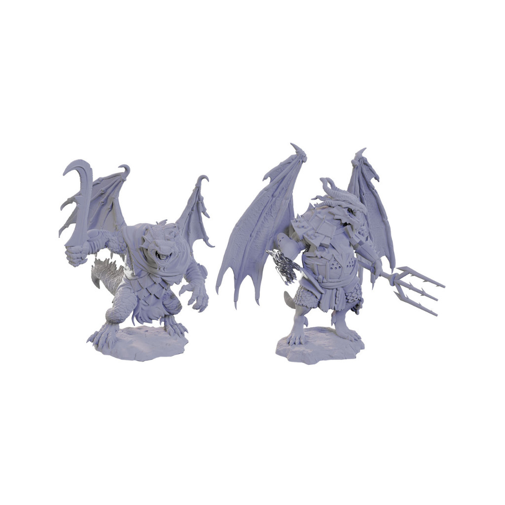 D&D Nolzur's Marvelous Unpainted Miniatures: Draconian Mage & Foot Soldier