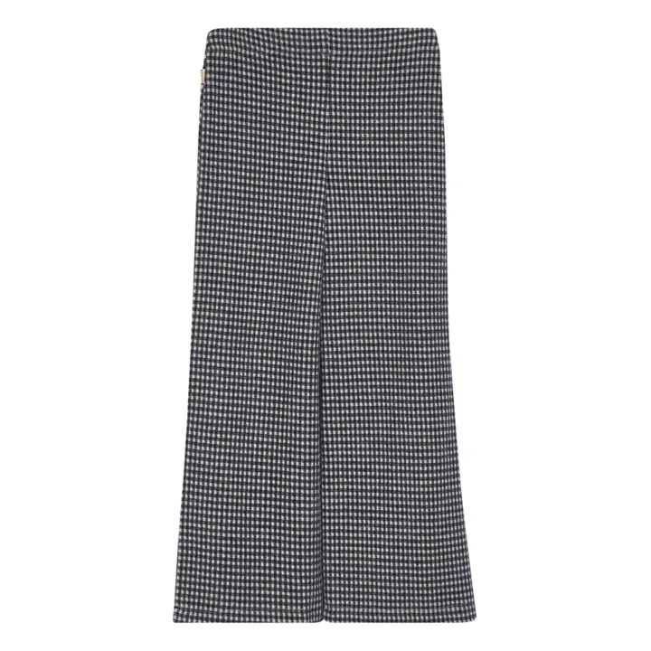 Bellerose Pantalon Fiona Vichy Flare | Bleu marine
