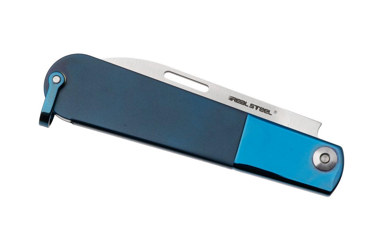 Real Steel Barlow RB-3 8341D, Satin 12C27, Blue Stainless Steel zakmes