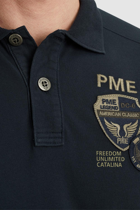 PME legend blauwe heren polo