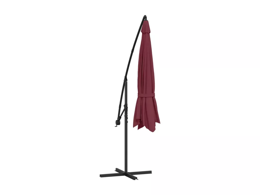 Parasol meuble de jardin aluminium bordeaux 02_0008617