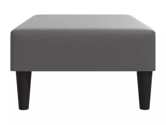 Repose-pied gris 77x55x31 cm similicuir