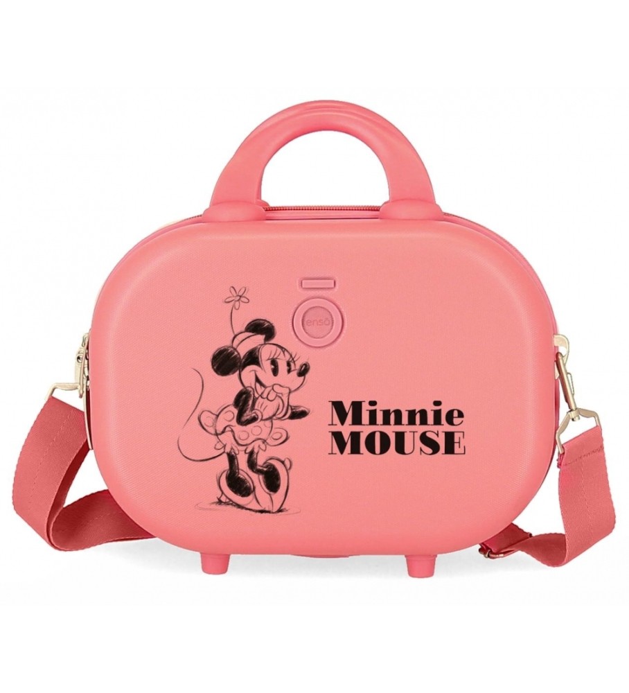 Nécessaire Disney ABS Disney 100 Happiness Adaptável Coral