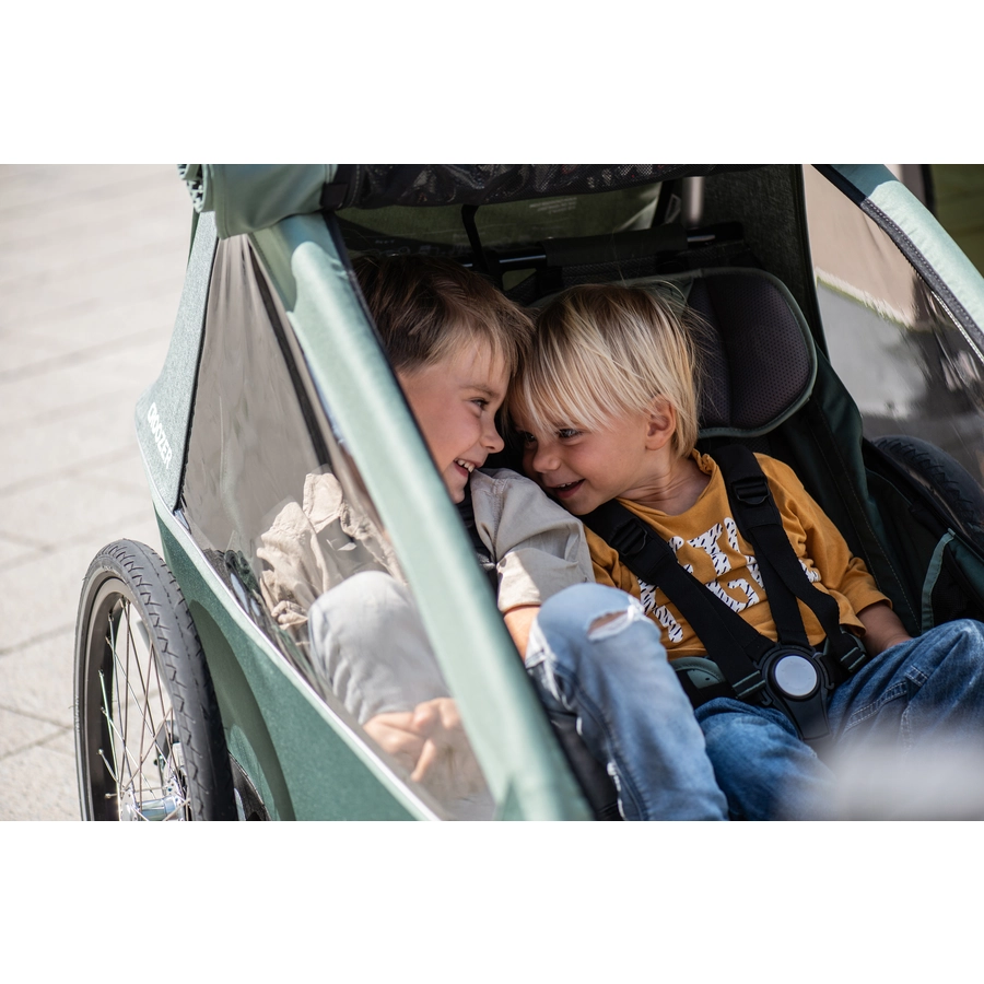 CROOZER Kinderfahrradanhänger Kid Vaaya 2 Jungle green