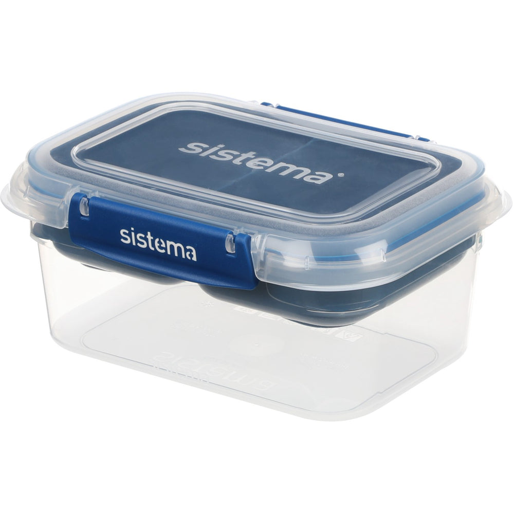 Køb Sistema Ocean Blue Rectangle Stax To Go Madkasse 1L | Luksusbaby