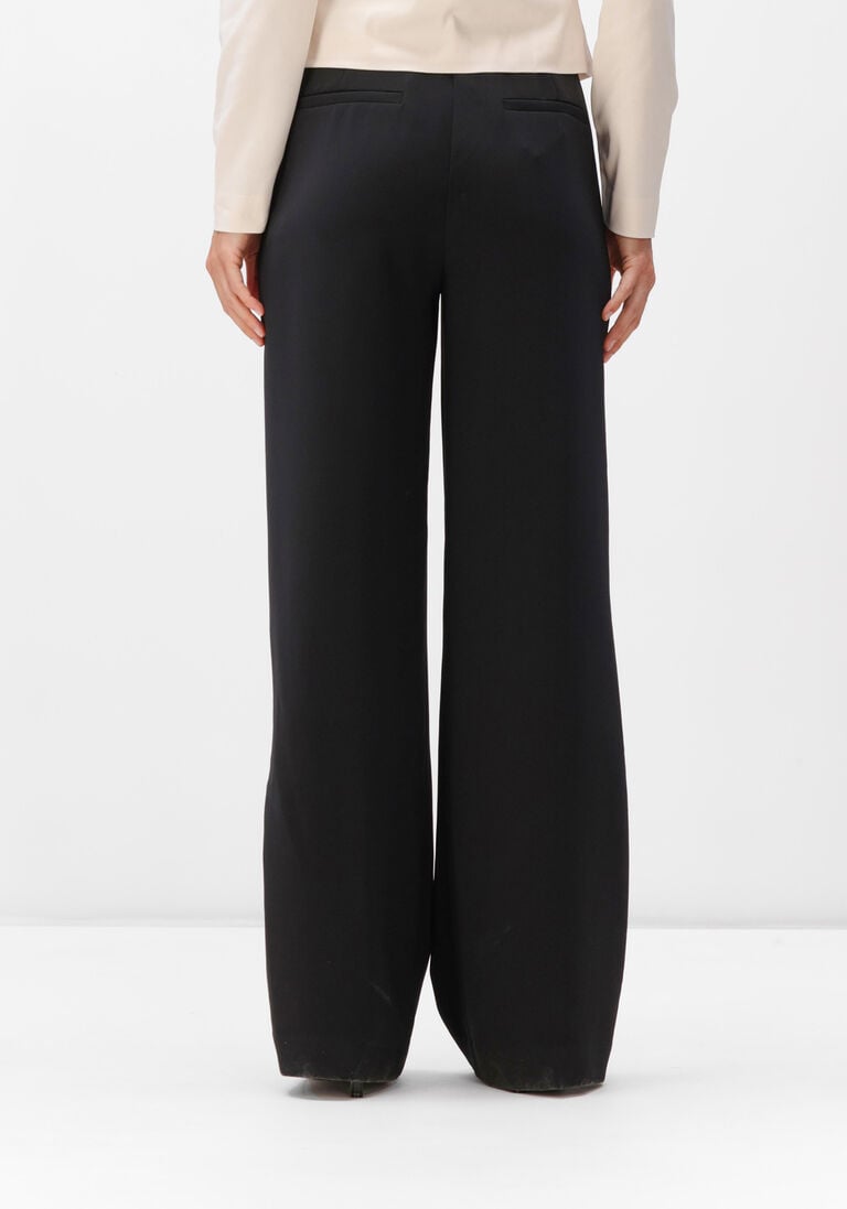 zwarte dante6 wijde broek alain tailored pants