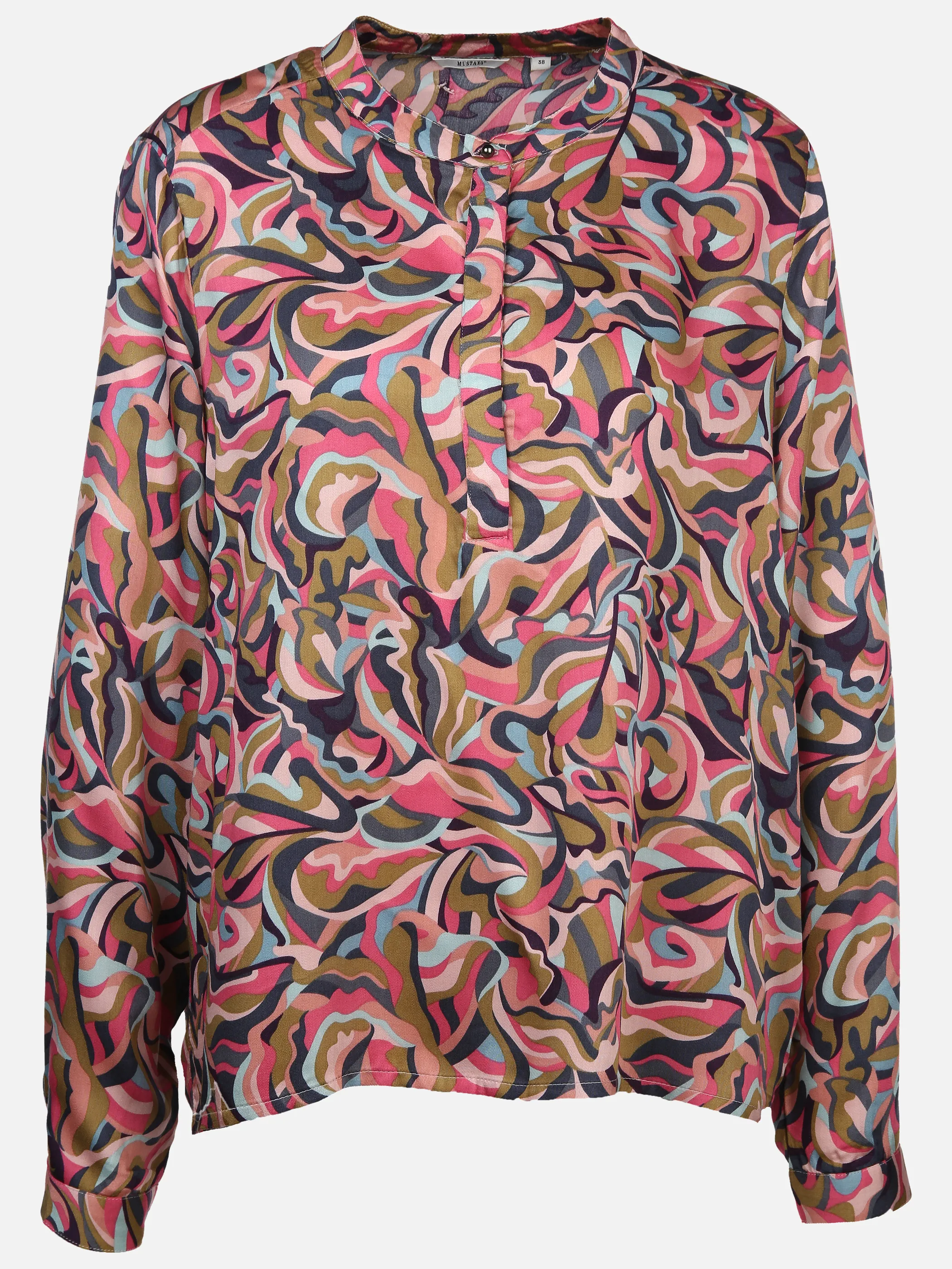Damen Schlupfbluse mit effektvollem Muster