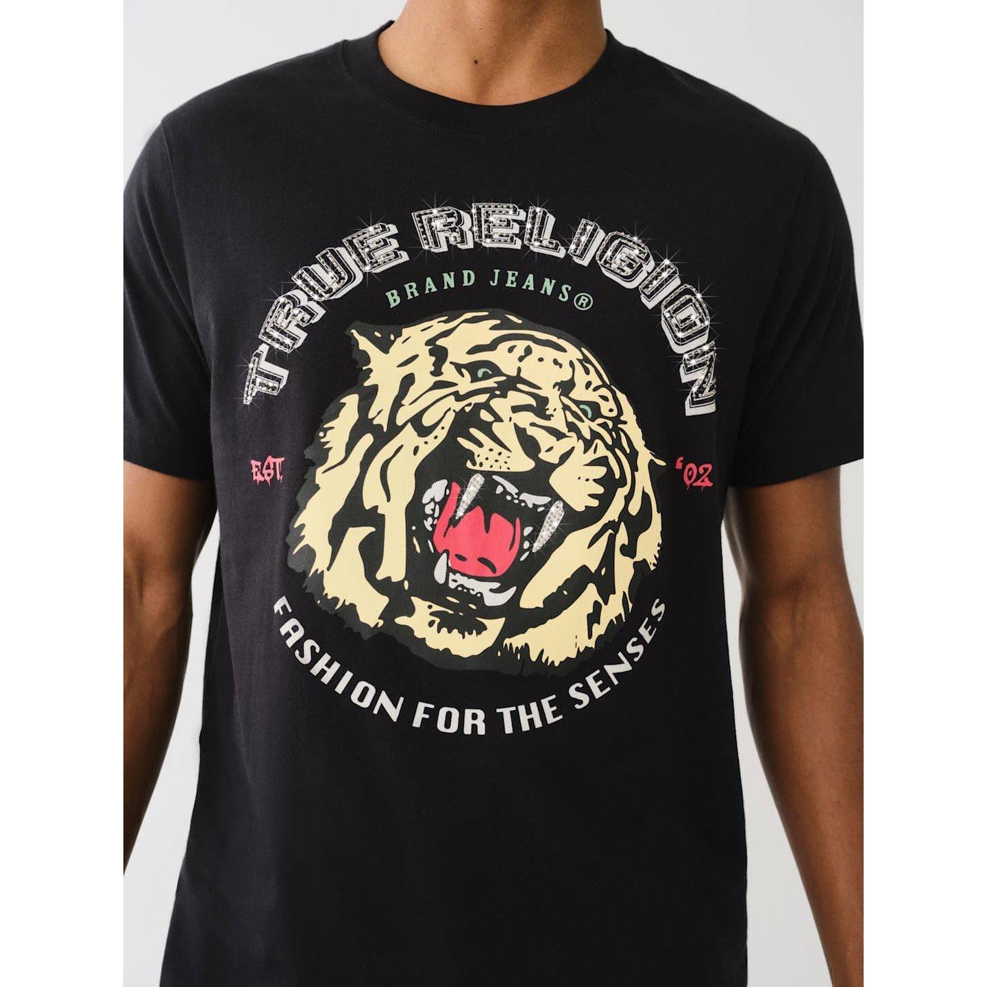 True Religion TR Tiger Face T Shirt Mens