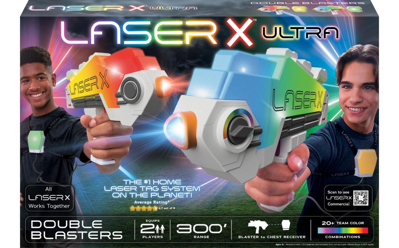 Laser X Ultra Double Blasters lasergunset 2 speler