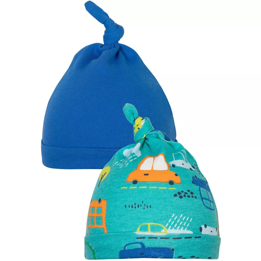 MINOTI Set aus 2 Mützchen GrünBlau