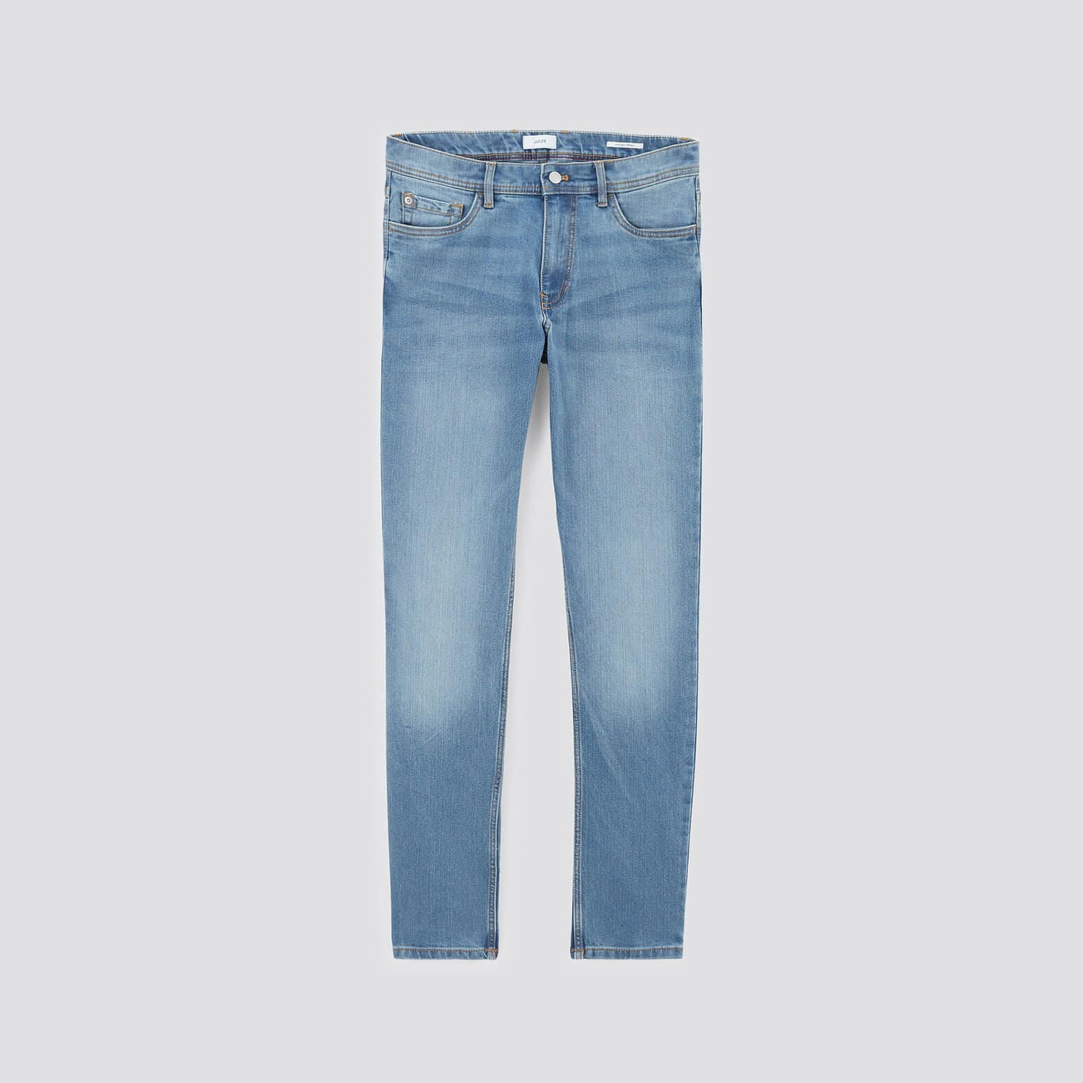 Jean straight en coton et polyester recyclés water Bleu
