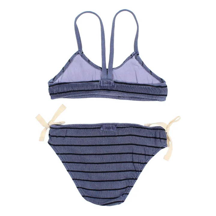 Búho Maillot 2 Pièces Seersucker | Bleu