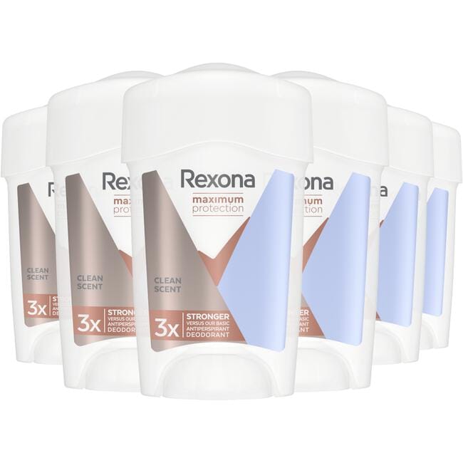 Rexona Women Maximum Protection Clean Scent Deodorant Stick 45 ML 6 stuks