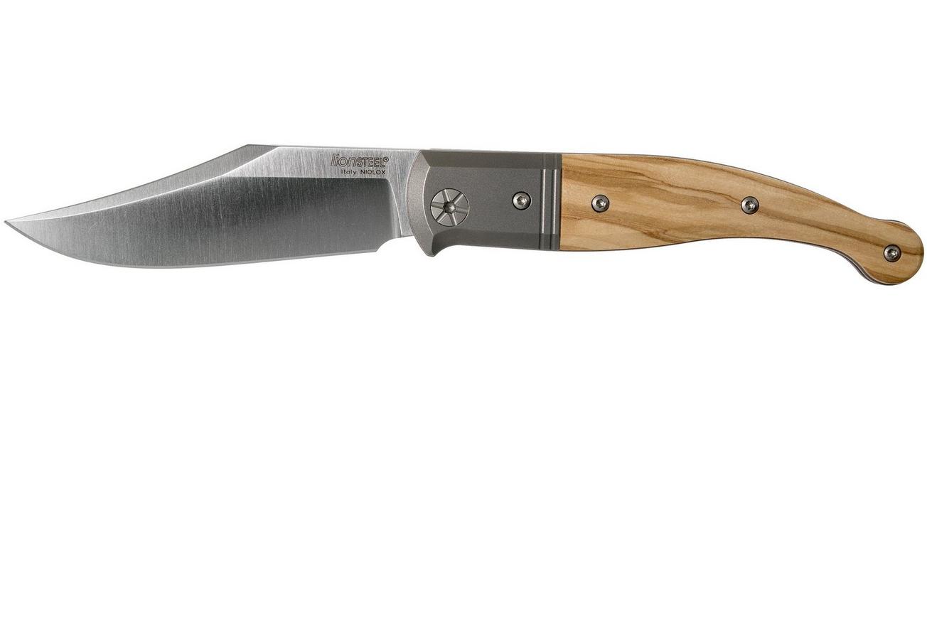 LionSteel Gitano Olijfhout GT01 UL zakmes, Gudy van Poppel design