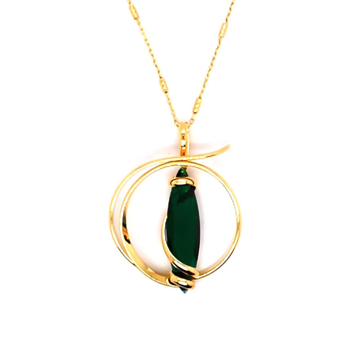 Collier Andrea Marazzini Divina Navette Emerald